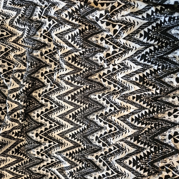 George Black/White Geometric Bardot Dress Size M - Picture 5 of 7